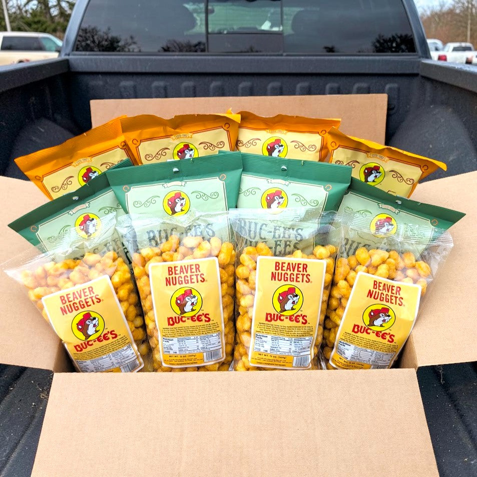 Beaver Nuggets Variety Box – Sweet & Spicy Texas Snack Case