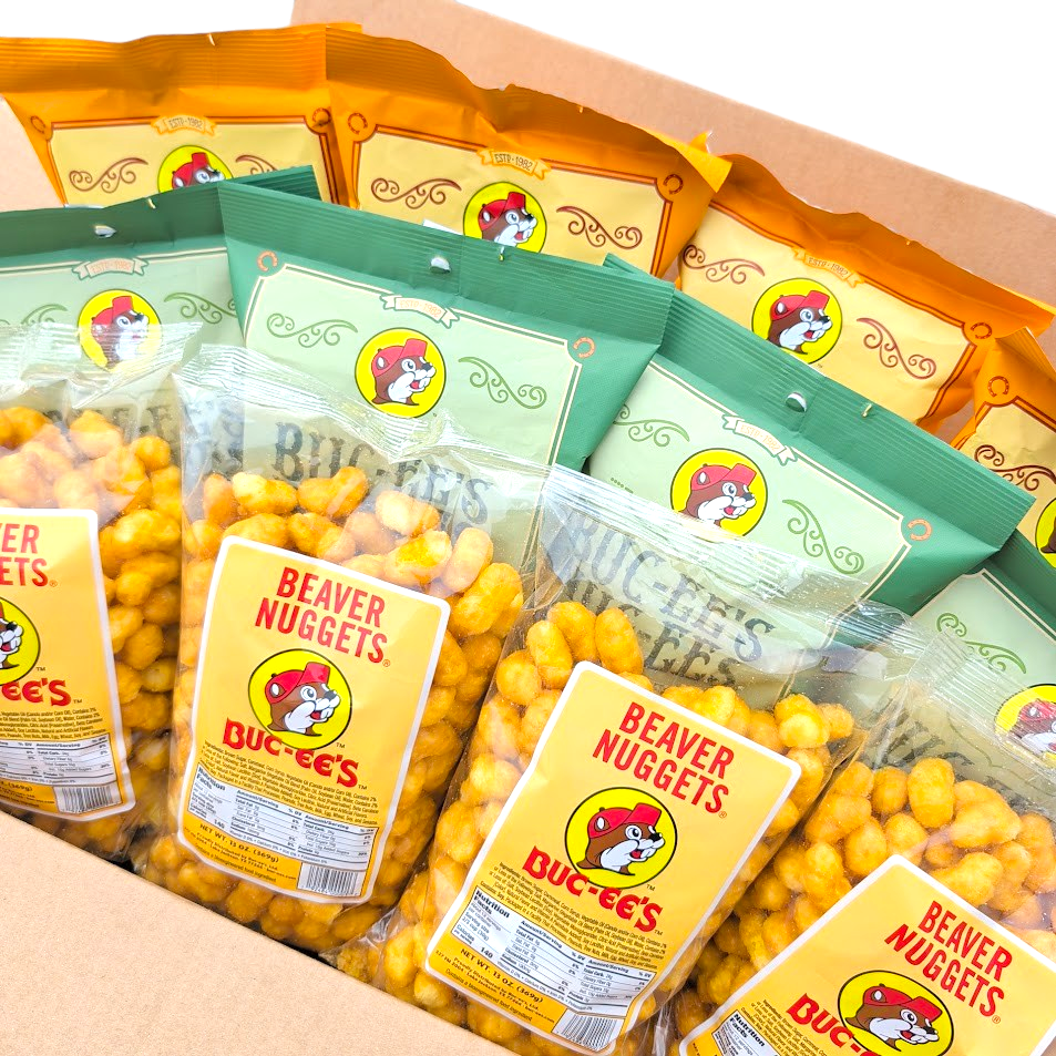 Beaver Nuggets Variety Box – Sweet & Spicy Texas Snack Case