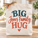 Big Custom Hug Gift Tote — Classic Heart Edition