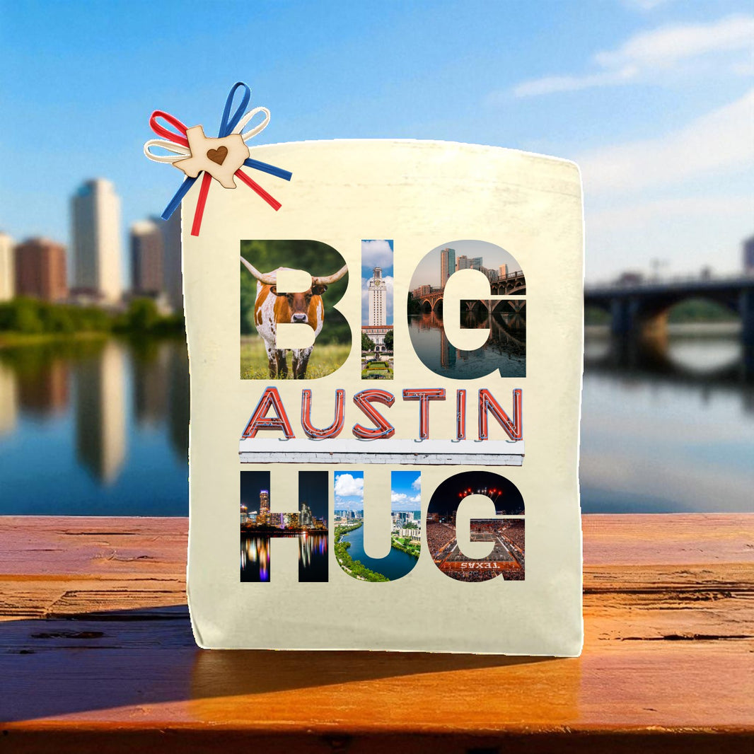 Big Austin Hug Canvas Tote Bag