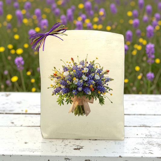 Create Your Own Bluebonnet Bouquet Gift Tote