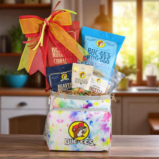 Create Your Own Buc-ee’s Tie Dye Lunch Box Cooler Gift Basket
