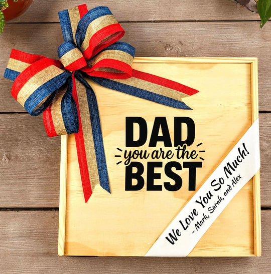 Create Your Own "Dad you are the Best" Engraved Wood Gift Box