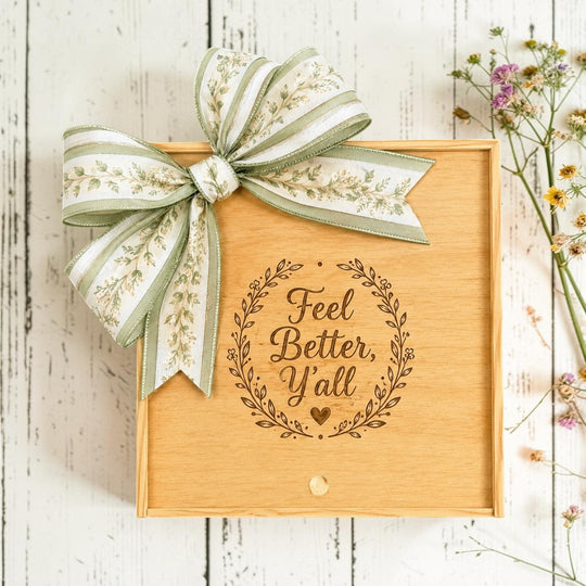 Create Your Own "Feel Better, Y'all" Wood Gift Box