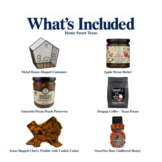 What's included in Home Sweet Texas: each included item individually labeled.