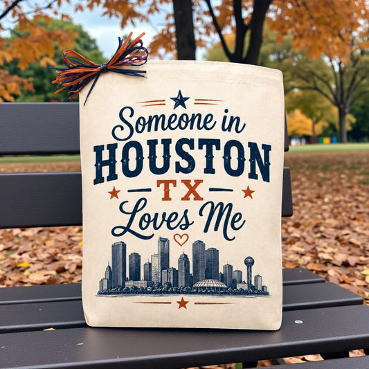 Create Your Own Someone in Houston TX Loves Me Gift Tote