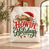 Howdy Holidays Tote Bag