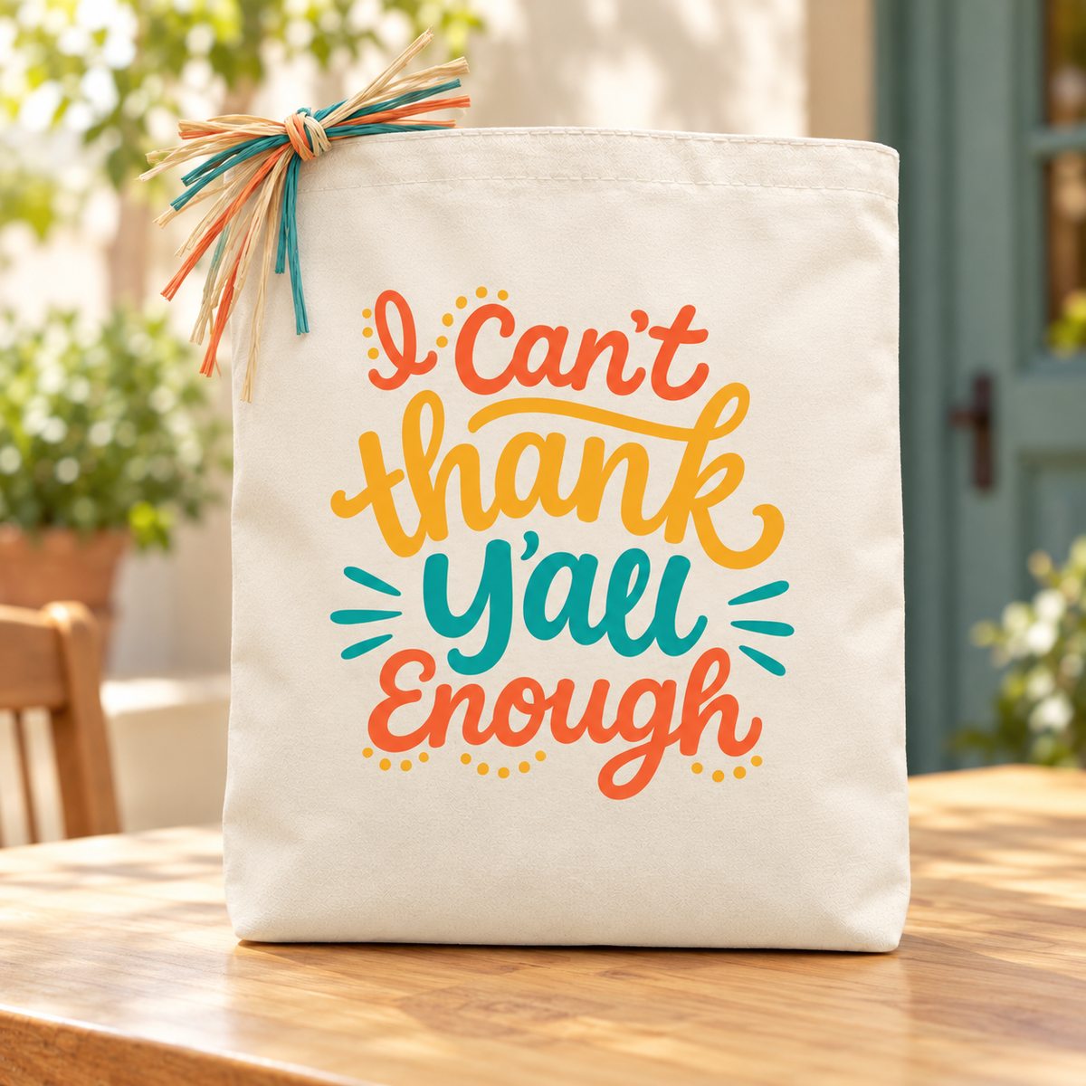 Create Your Own I Can’t Thank Y’all Enough Gift Tote