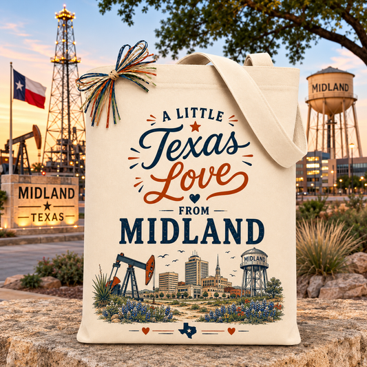 Create Your Own "A Little Texas Love from Midland" Gift Tote