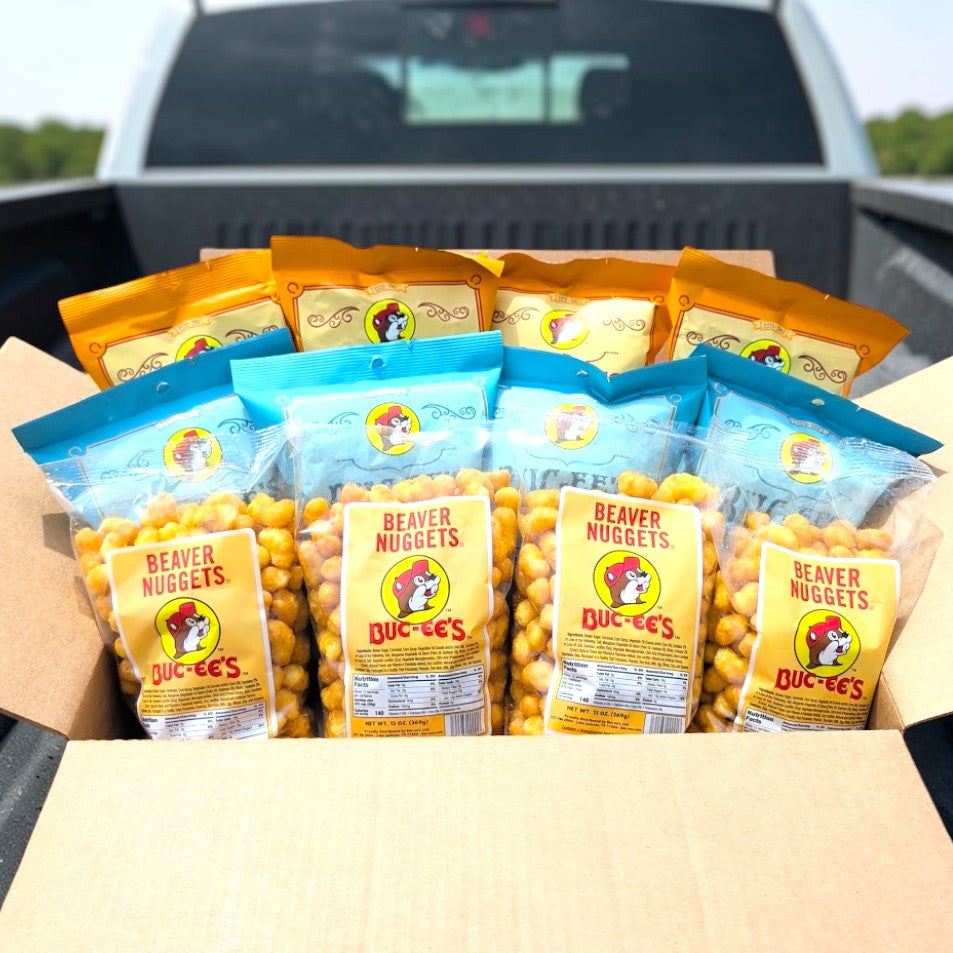 Beaver Nuggets Variety Box – 3 Flavor Texas Snack Case