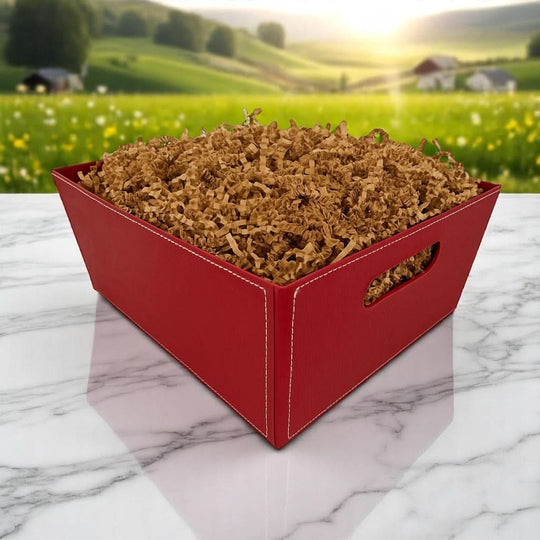 Create Your Own Red Market Tray Gift Basket