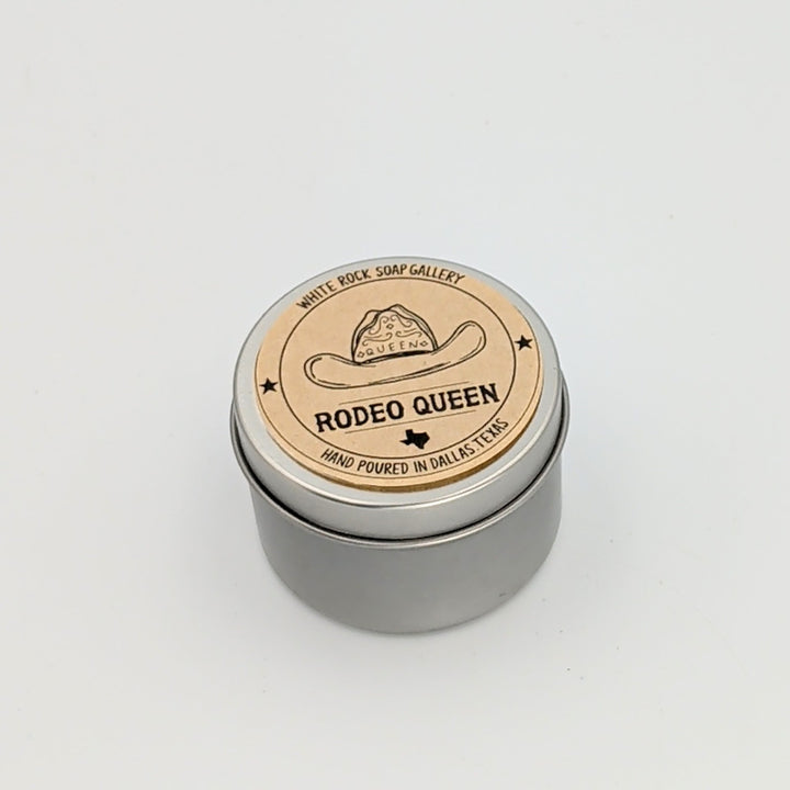 Soy Wax Candle - Texas 4 oz Tin - Rodeo Queen