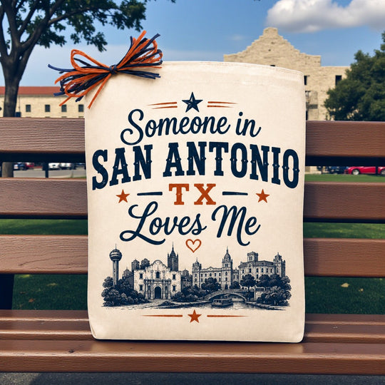 Create Your Own Someone in San Antonio TX Loves Me Gift Tote