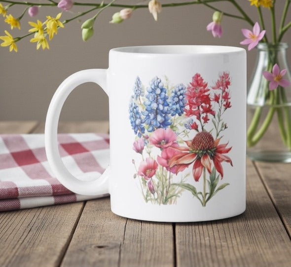 Texas Wildflower Symphony 15oz Mug