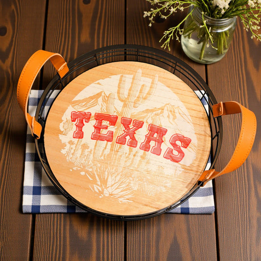 Create Your Own Texas Homestead Handle Tray Gift Basket