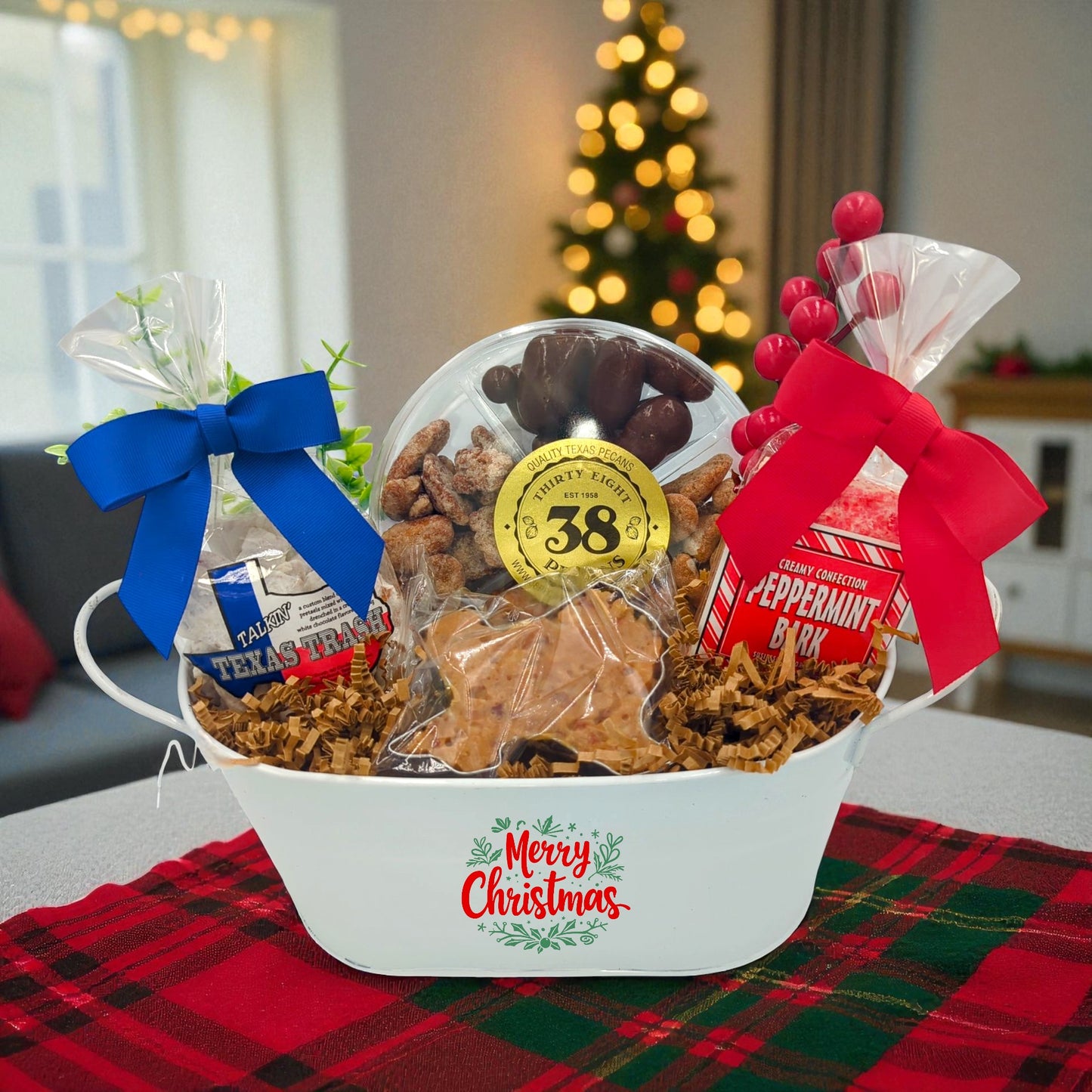 Texas Christmas Cheer Basket - FREE US MAINLAND SHIPPING