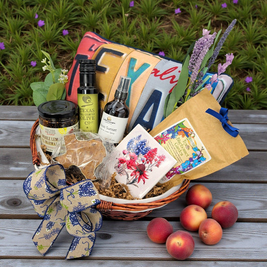 The Fredericksburg Homestead Basket shown as a Texas gift rooted in homestead tradition