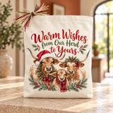 Warm Wishes from Our Herd to Yours Tote Bag