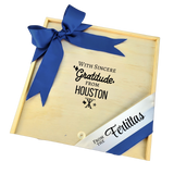 With Sincere Gratitude from Houston Wooden Box